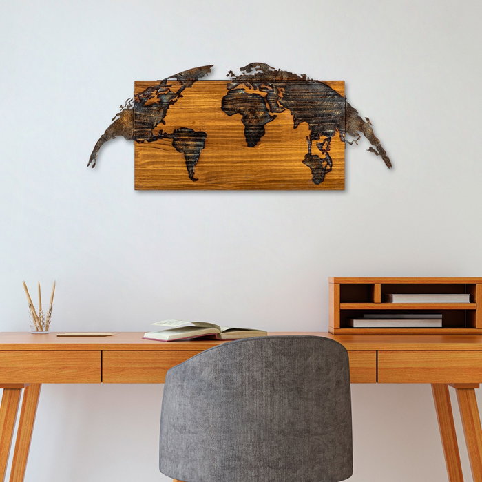 Wallity World Map-1 Multicolor